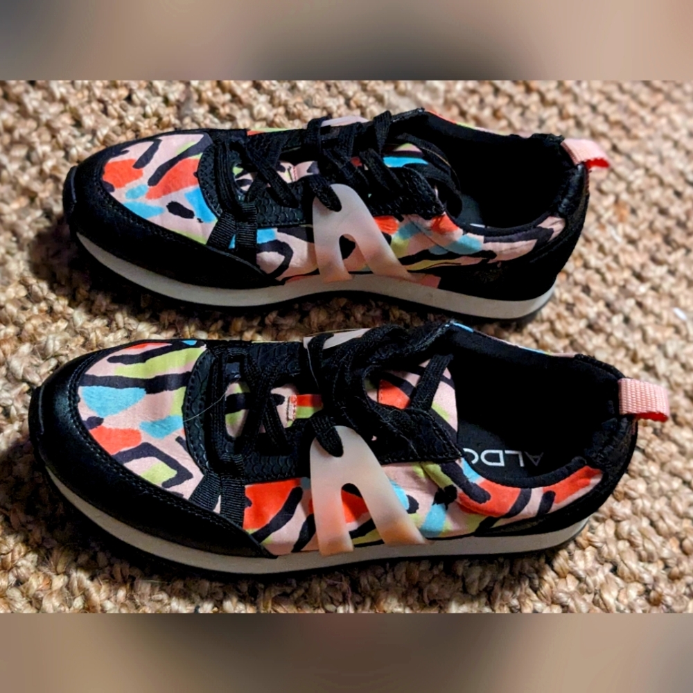 NWOT 7.5 brightly multi color Aldo Tennis Shoes